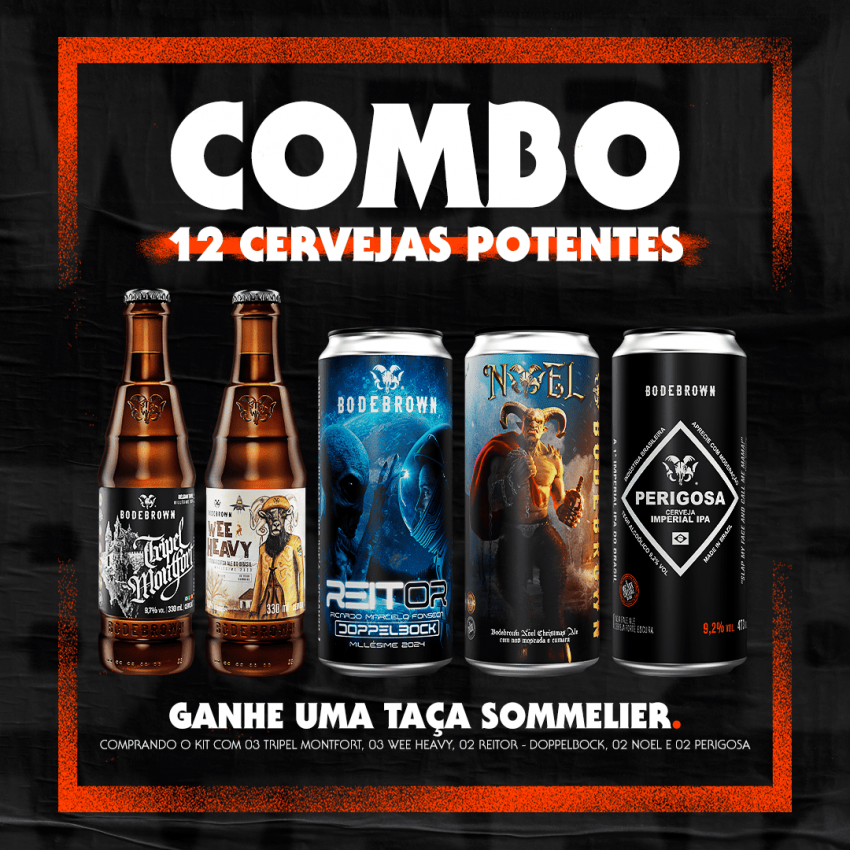 Combo 12 Cervejas Potentes + Taça Samuel Grátis