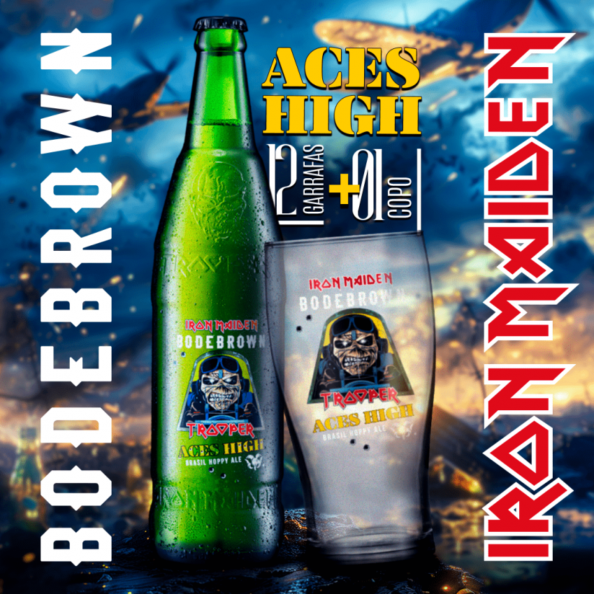 12 pack Trooper Aces High - Garrafa 600ml