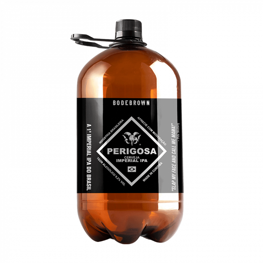 Growler Perigosa Imperial IPA sem fundo