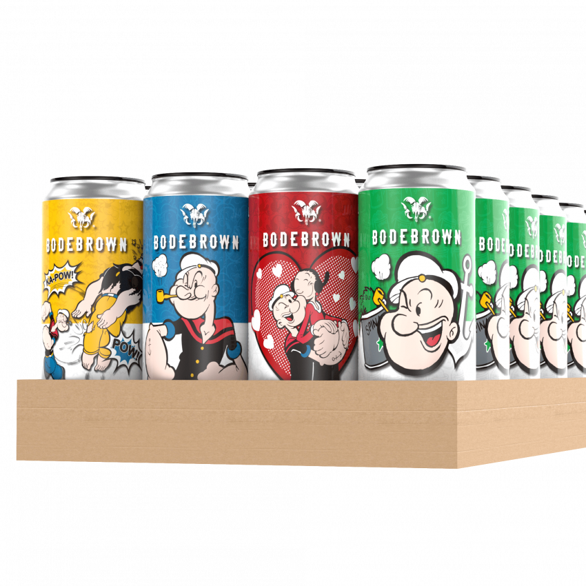 Pack 24 Popeye Progressive Spinach Lager - Lata 470mL - 1