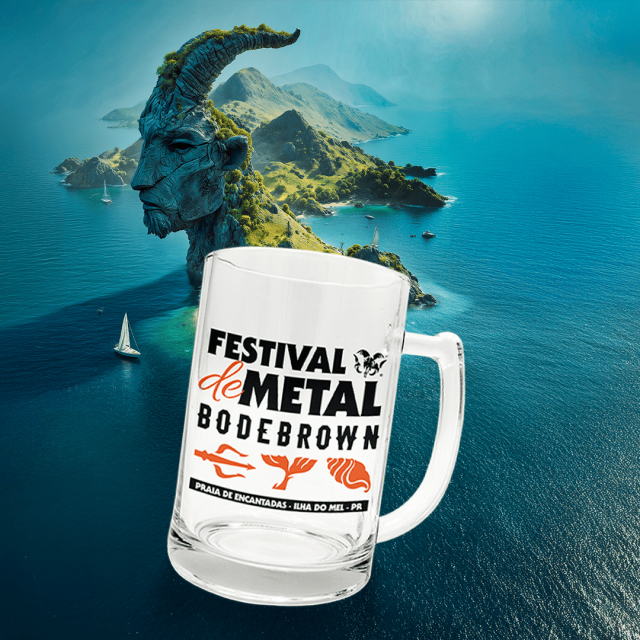 Caneco de Chope Festival de Metal na Ilha do Mel