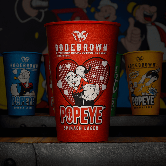 Copo Plástico Popeye - Olívia Palito - Vermelho