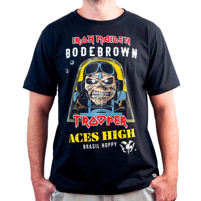 Camiseta Trooper Aces High - Iron Maiden