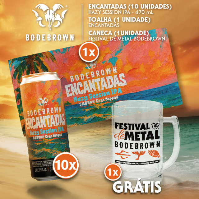 Encantadas + Toalha + Caneco